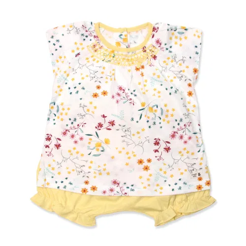 Комплект нижнего белья для девочек Organic Mom 3SET, хлопок, желтый — фото 2