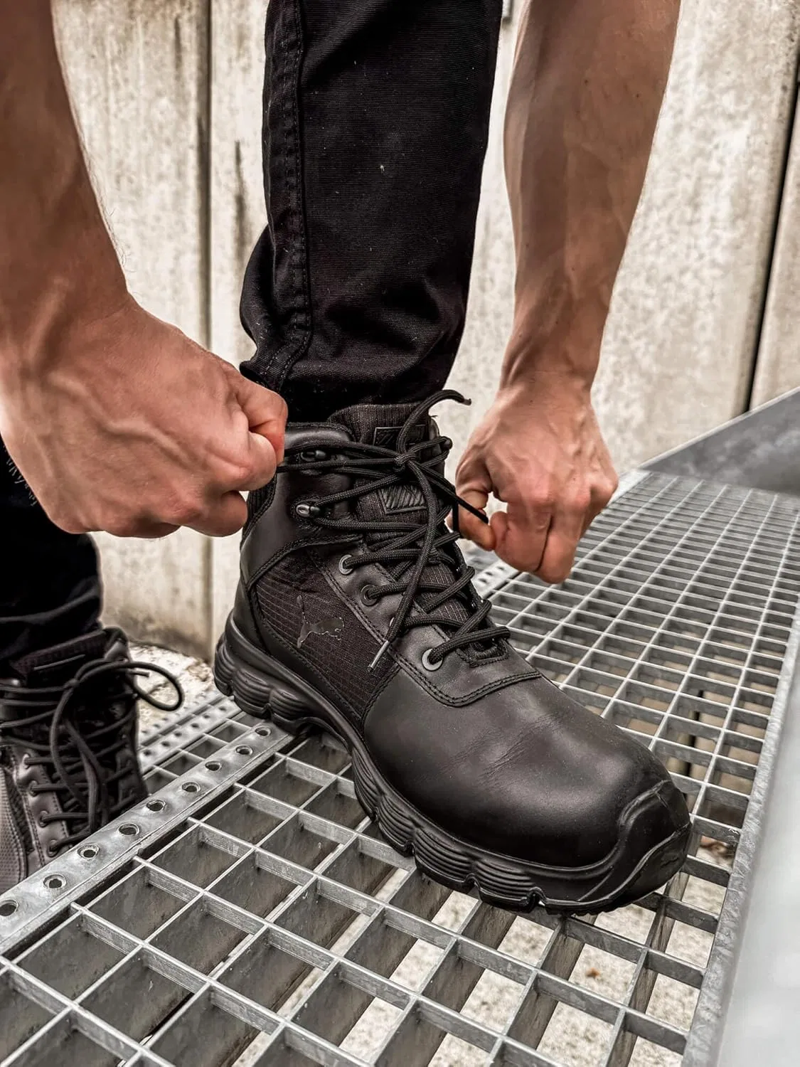 Тактические ботинки PUMA Safety Komando RB LR6 для мужчин - высококачественные ботинки с низкой подошвой. Тактические ботинки для использования в боевых условиях и на открытом воздухе, черный — фото 2