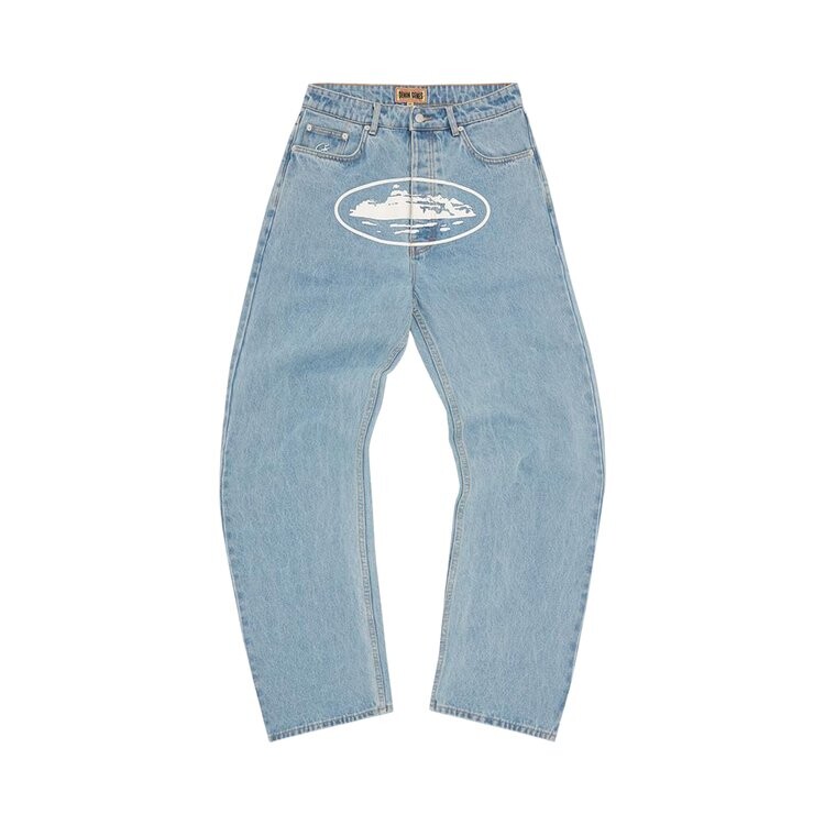 

Джинсы Corteiz Alcatraz Baggy Jeans, цвет Stonewash