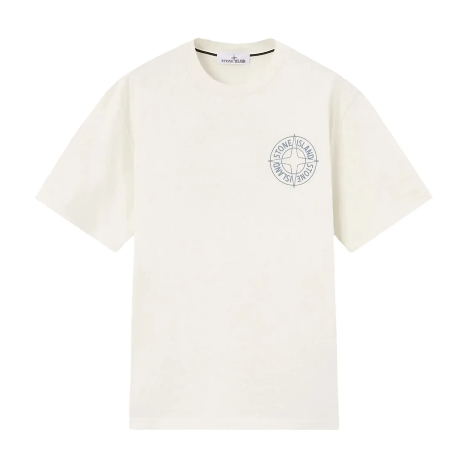 Футболка STONE ISLAND Outline Compass Regular Fit, цвет «слоновая кость», белый — фото 2