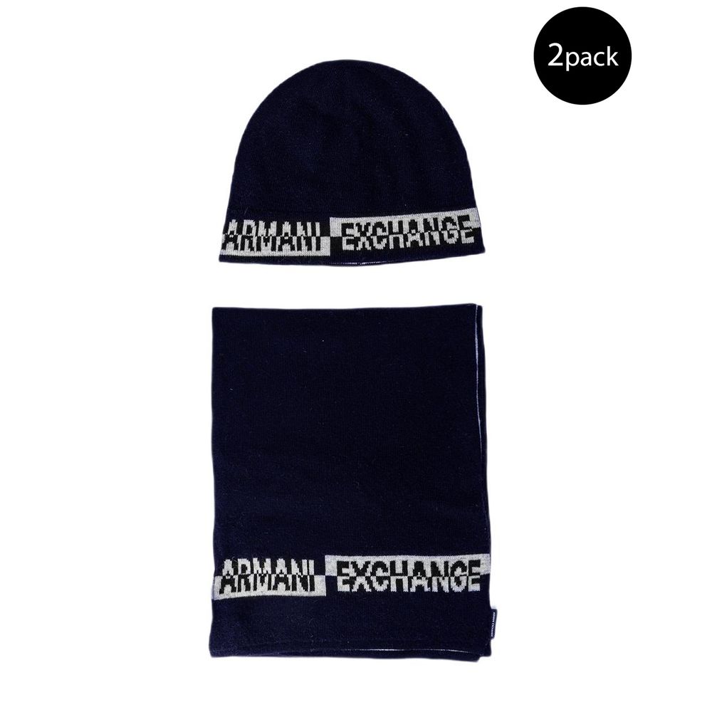 

Синий акриловый шарф Armani Exchange