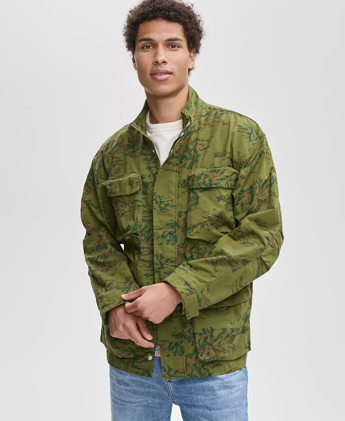 

Мужская куртка с камуфляжными карманами Mode Of One, зеленый