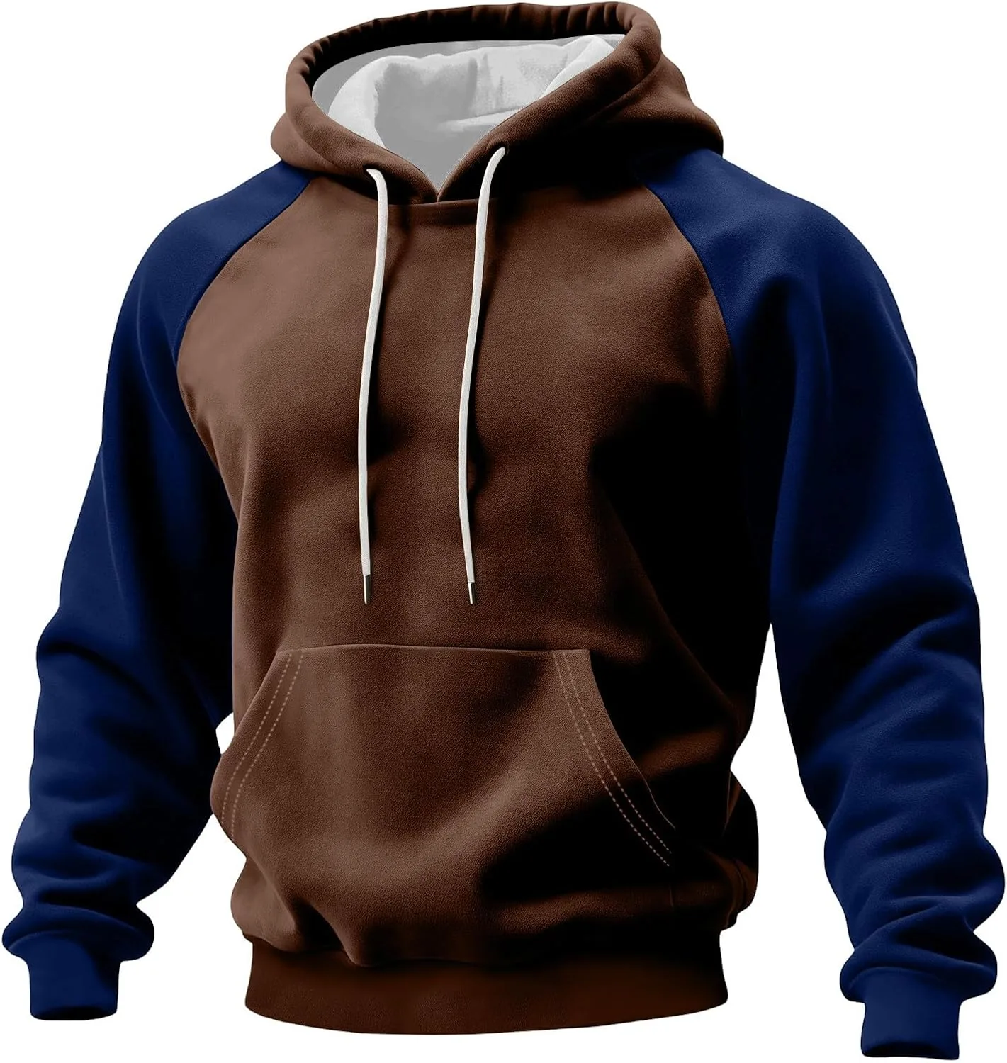 

Мужской худи Casual Color Block с карманами YMADREIG