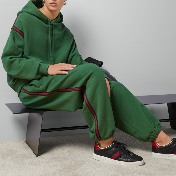 Спортивные штаны Gucci мужские трикотажные, зеленые — фото 3