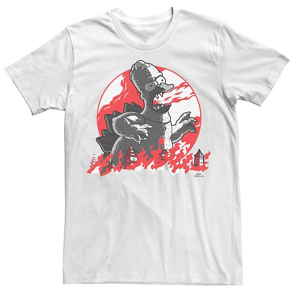 

Футболка Big & Tall The Simpsons Homerzilla Spitting Fire Halloween Licensed Character