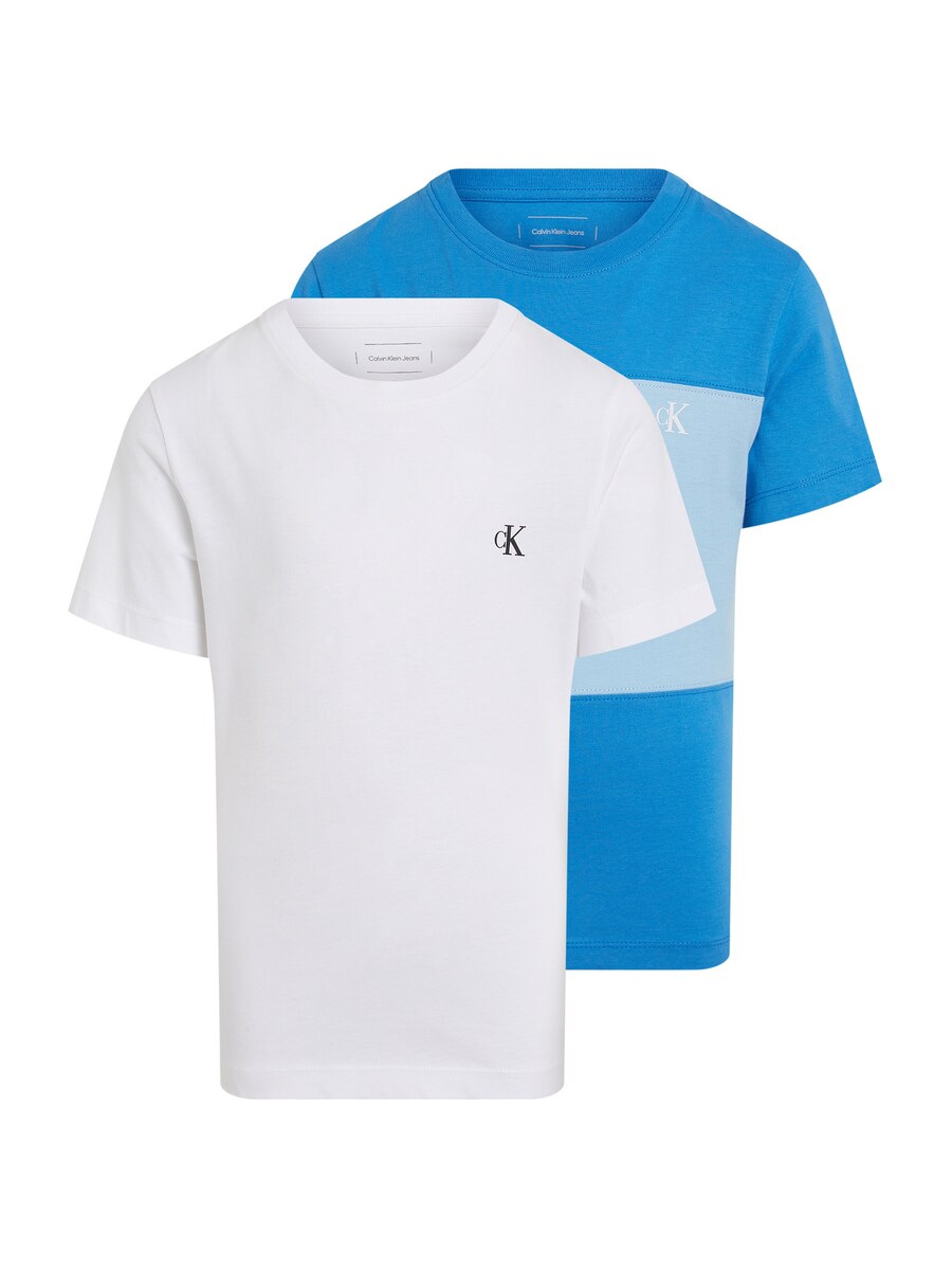 

Рубашка Calvin Klein Jeans, цвет Azure/Light blue/White