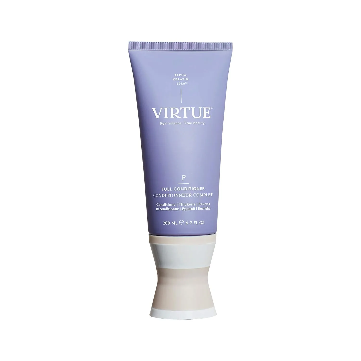 Набор Virtue Hair Care Essentials включает: восстанавливающее масло-сыворотку для поврежденных волос, полный набор шампуня и кондиционера без сульфатов для придания объема, а также стайлер 6-в-1. — фото 3