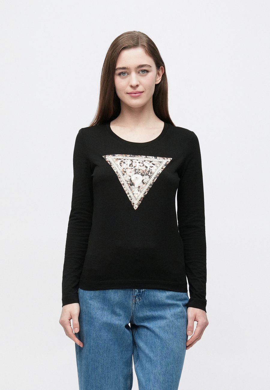 

Топ Guess LEO TRIANGLE TEE, Jet Black/Black