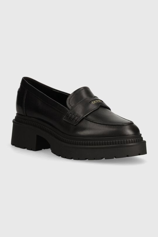 

Кожаные мокасины FINDA Guess, черный