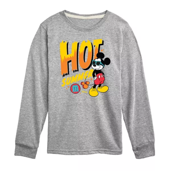 

Футболка с длинным рукавом для мальчиков 8-20 лет "Микки Маус" жаркое лето Disney, серый