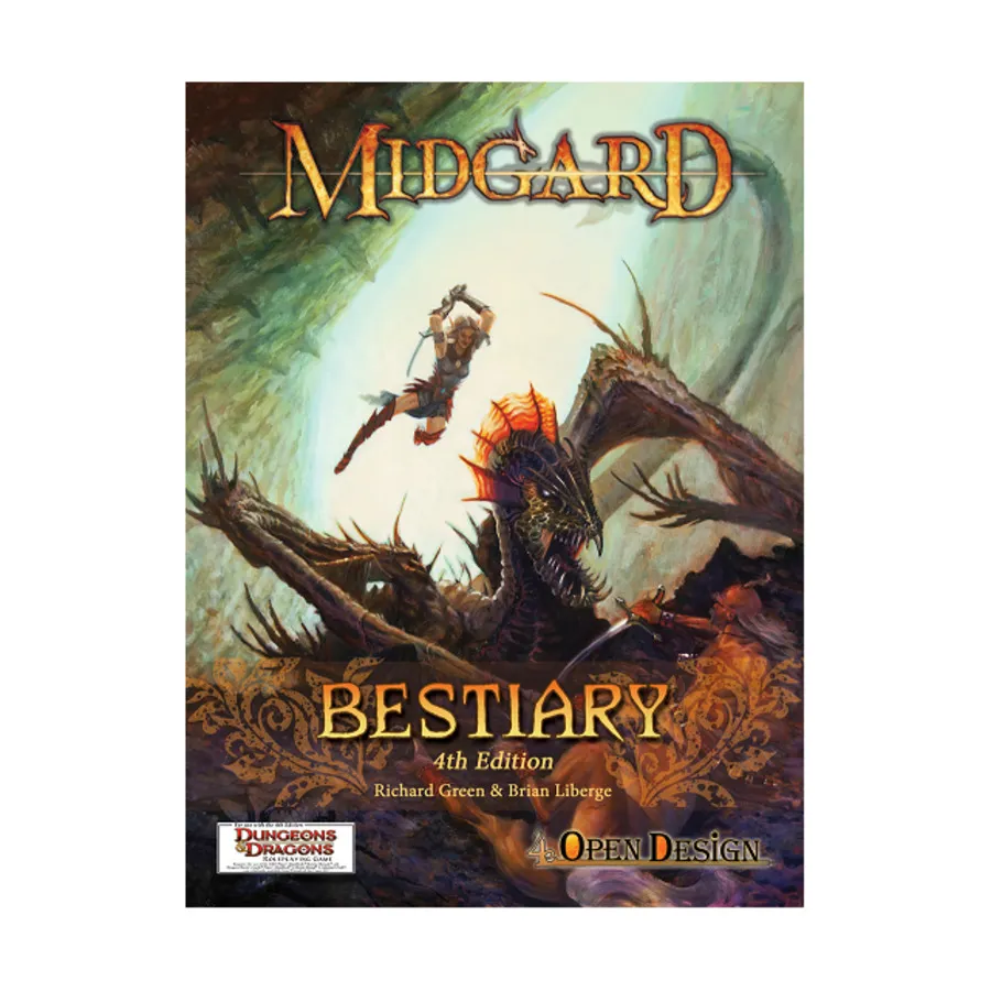 

Midgard - Bestiary, Fantasy Supplements (4e) (Open Design Project), мягкая обложка