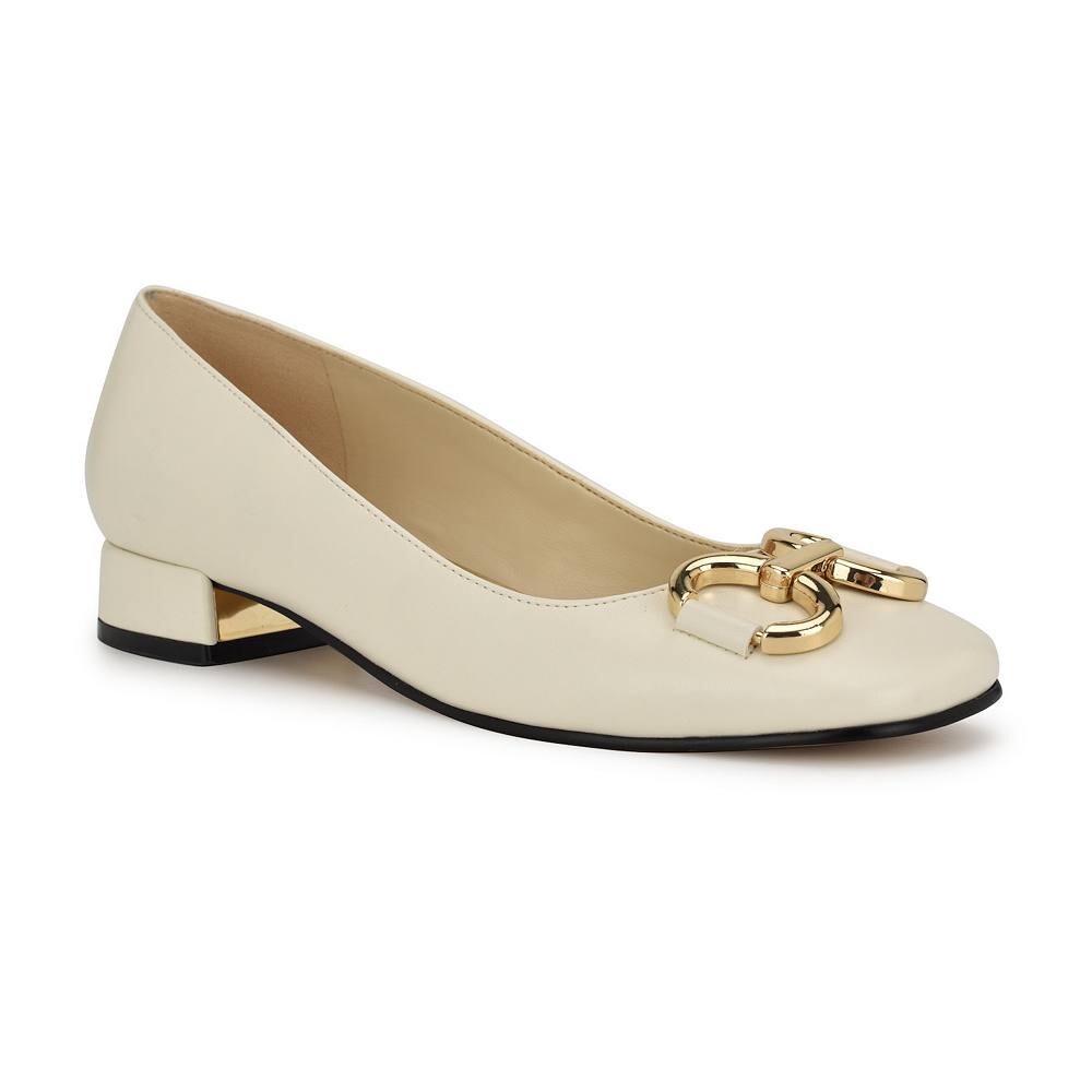 Женские модельные туфли без шнуровки с квадратным носком Nine West Works, цвет Cream
