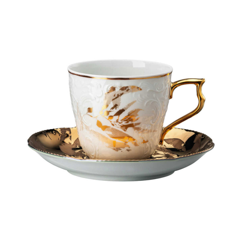 

Кофейная чашка Heritage Midas 0,21 л с блюдцем, 2 предм Rosenthal, белое золото