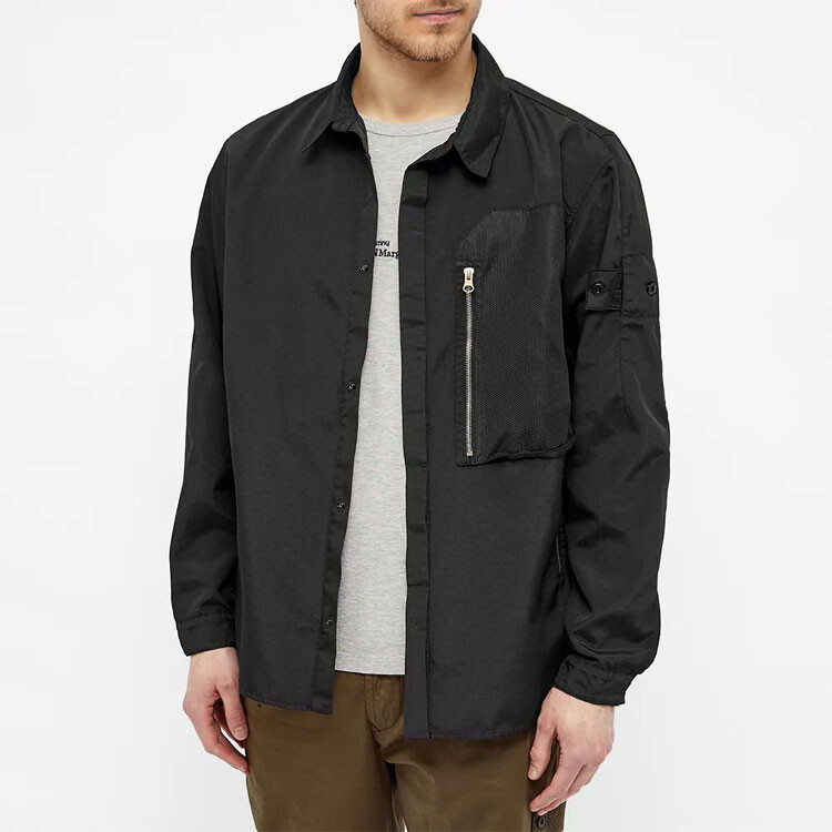 Куртка мужская Stone Island Shadow Project с карманами, черный — фото 2