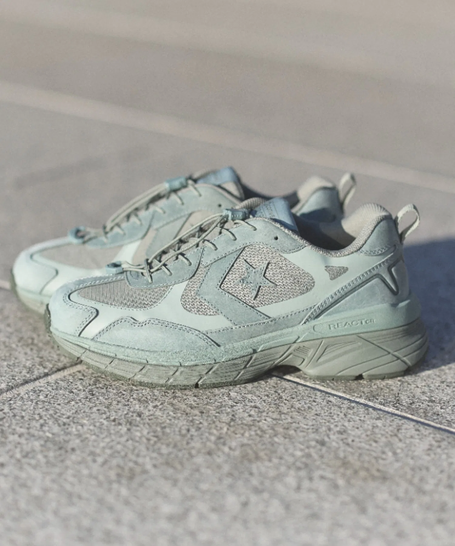 Мужские кроссовки Converse STARFIRESC из полиэстера и нубука зелёные