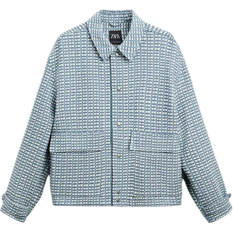 

Куртка мужская синяя Zara, синий