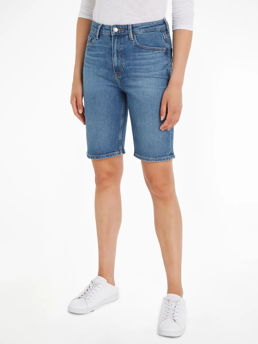 

Синие шорты Tommy Hilfiger "DNM SLIM SHORT HW MEL", цвет Mel