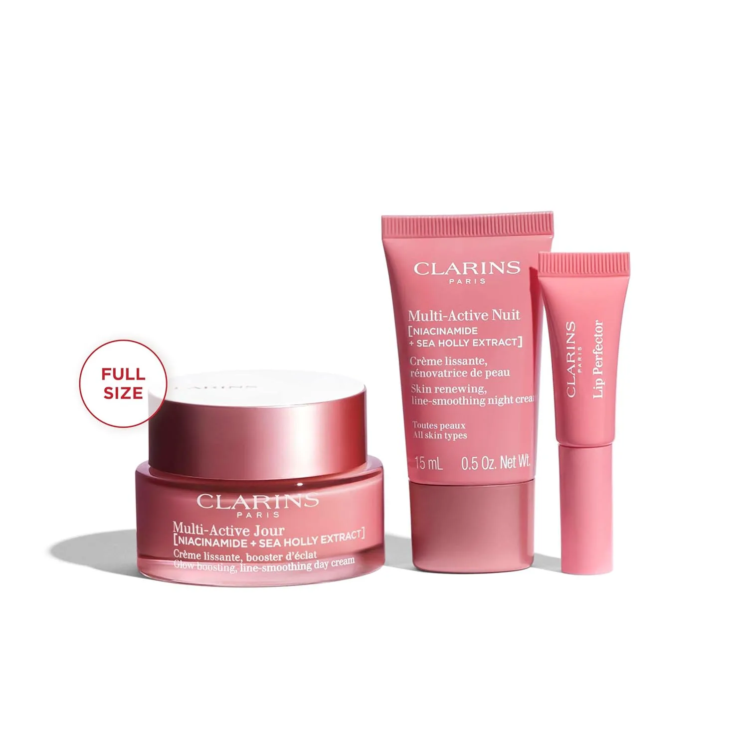 Дневной увлажняющий крем Clarins Multi-Active с ниацинамидом | Разглаживает мелкие морщины | Заметно сужает поры | Выравнивает тон и текстуру кожи | Придает сияние | Укрепляет защитный барьер кожи — фото 2