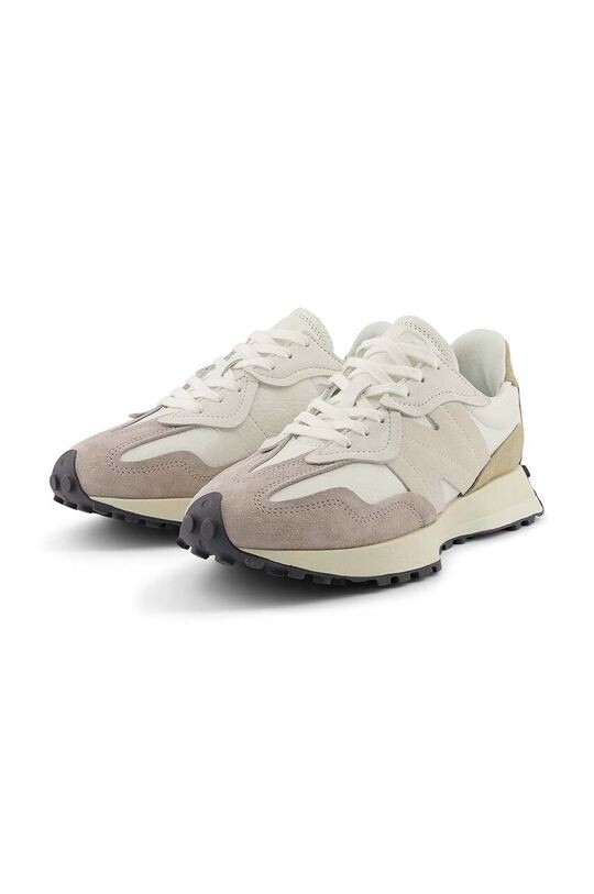 Кожаные кроссовки New Balance, бежевый — фото 2
