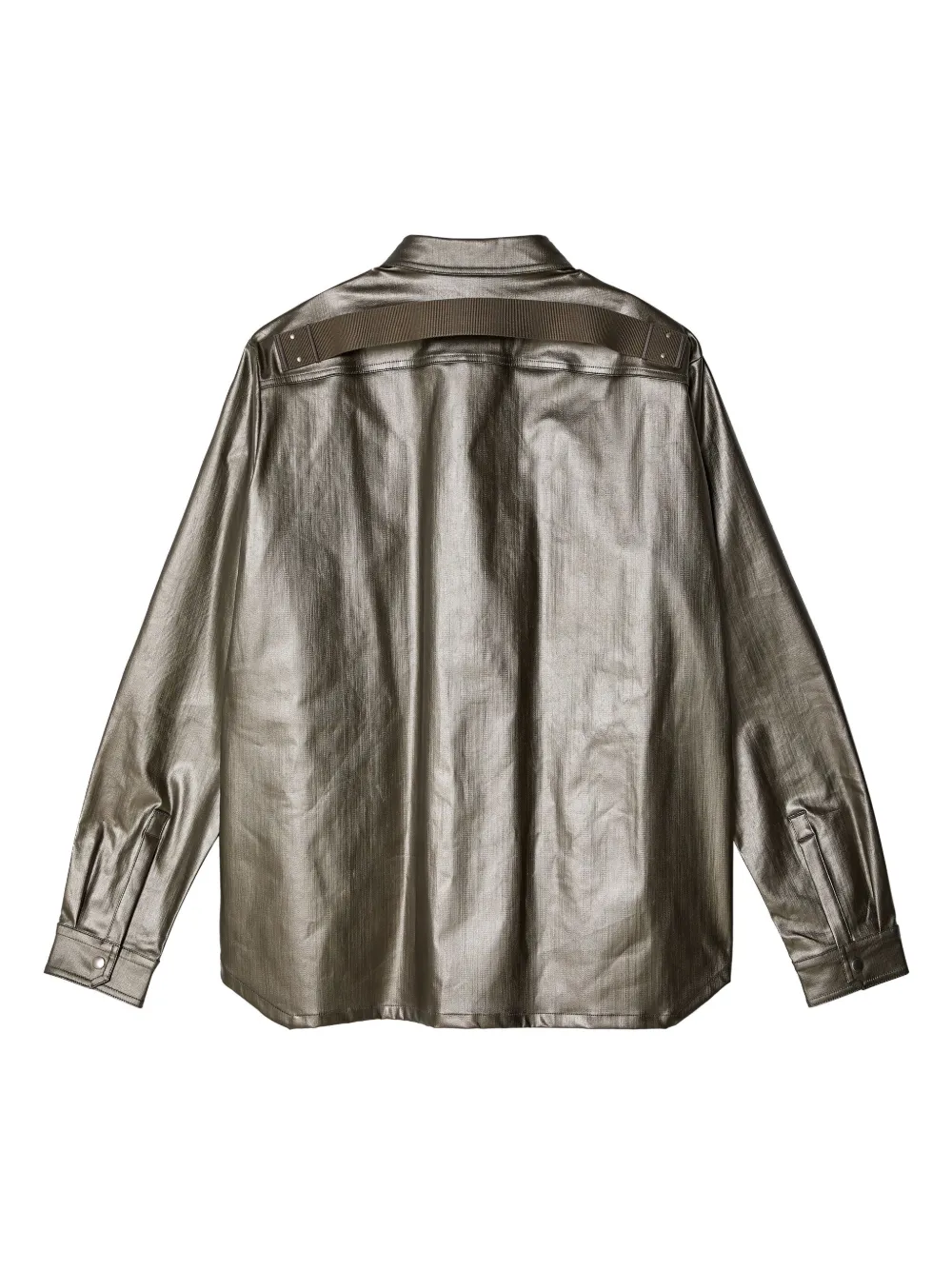 Куртка-рубашка Fogpocket Rick Owens, серебряный — фото 2