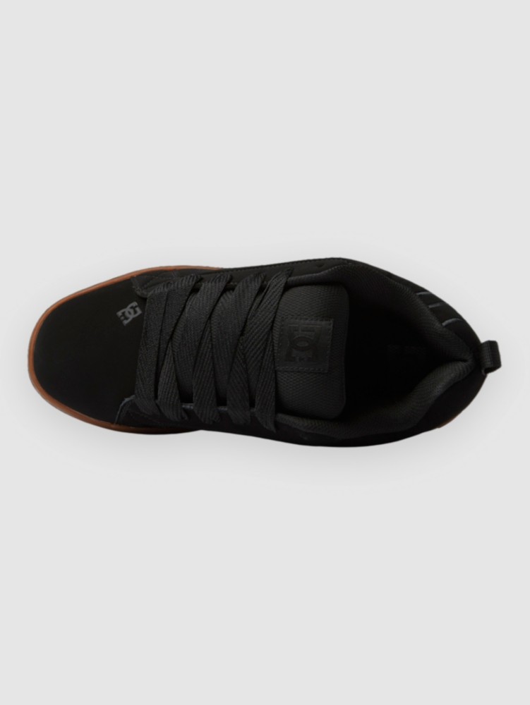 Кеды DC Court Graffik Skateschuhe, black/gum — фото 4