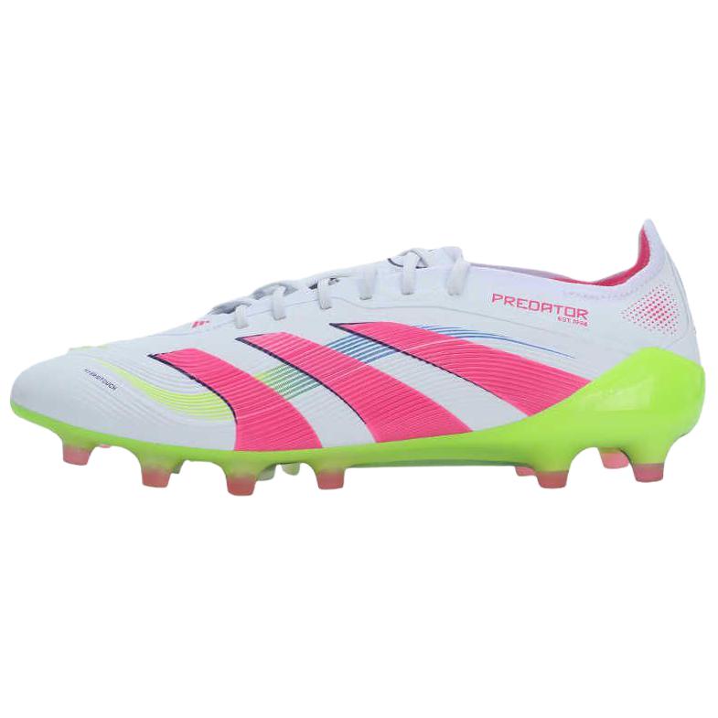 Adidas Футбольные бутсы PREDATOR ELITE с защитой от скольжения, износостойкие, унисекс, белые, розовые