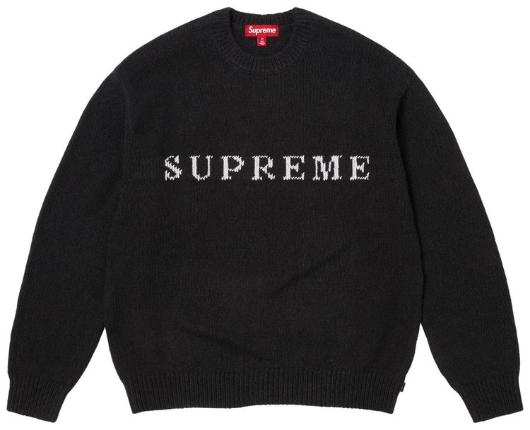 

Свитер Supreme Contrast Logo, черный