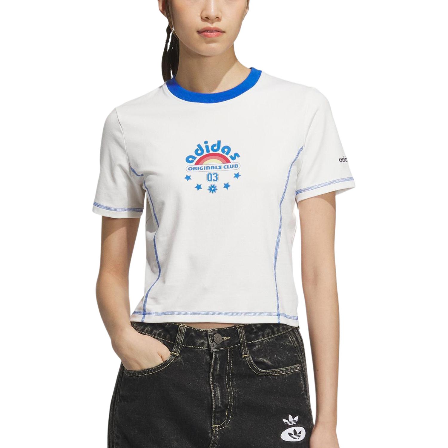 Adidas Originals Футболка Sportlife SS25 женская белая — фото 3