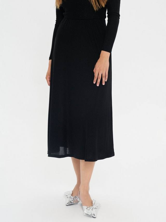 

Юбка миди Noella с металлическим эффектом Saint Tropez, Black