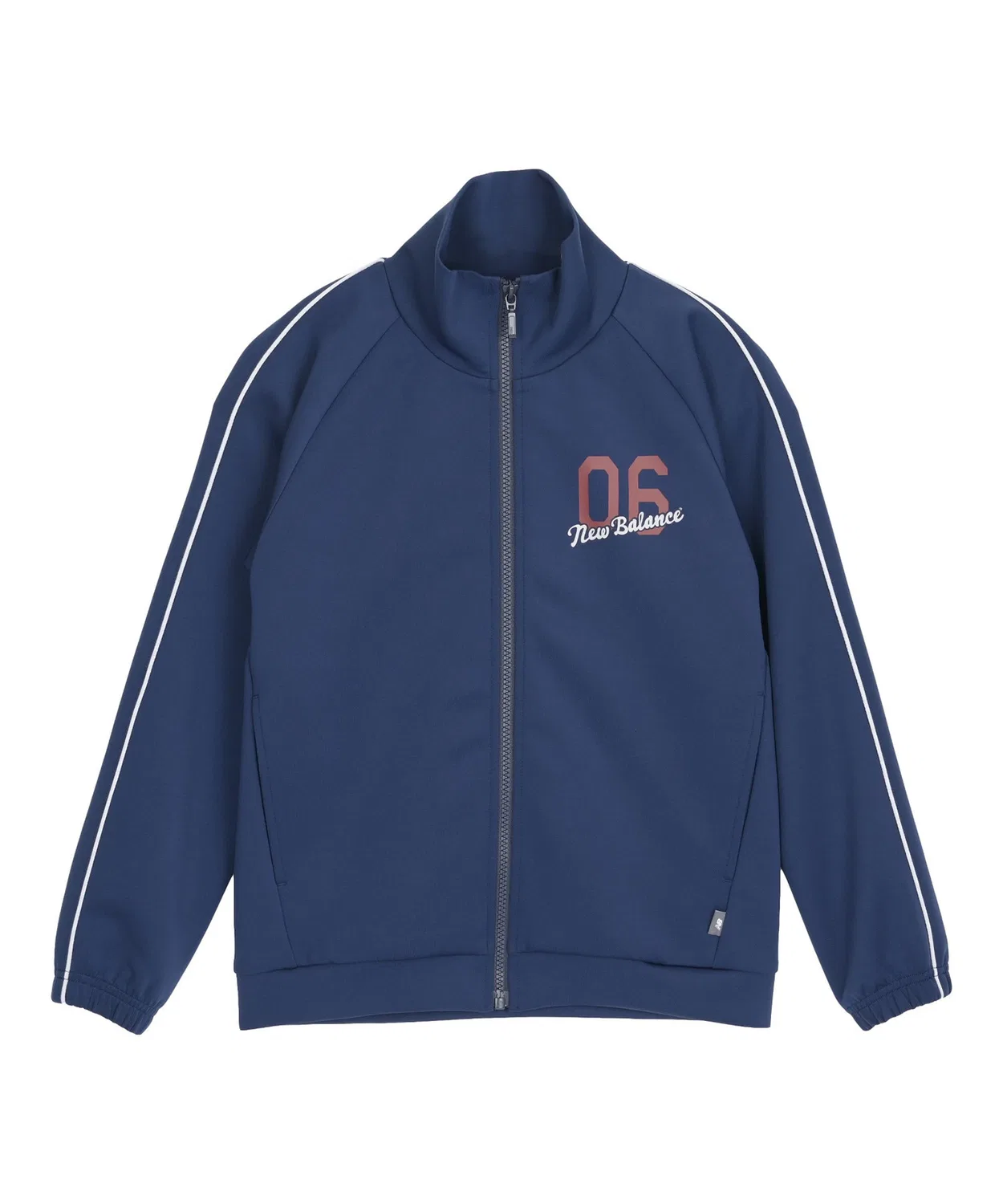 Джерси-жакет с полной молнией New Balance, синий