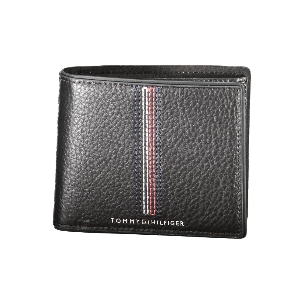 

Черный кожаный кошелек Tommy Hilfiger