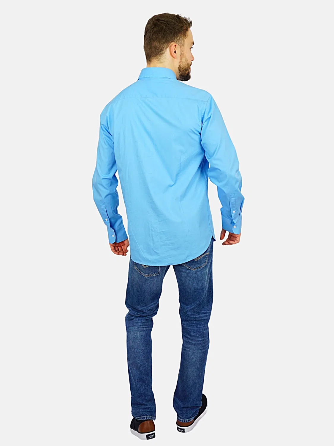 Рубашка на пуговицах стандартного кроя U.S. Polo Assn., Sky Blue — фото 3