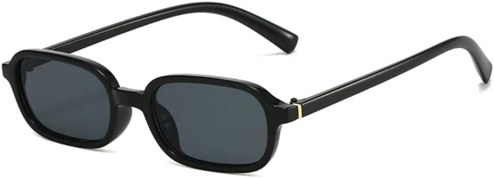 

Солнцезащитные очки для мужчин и женщин - защита UV400 - маленькая оправа, прозрачные цветные линзы, для занятий спортом на открытом воздухе и вождения DSVIGF, Black Grey