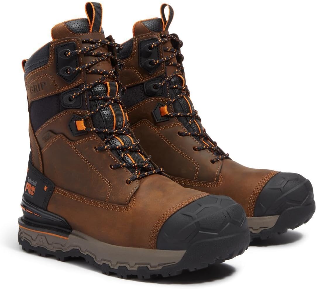 Timberland PRO мужские ботинки Boondock Ultralight 8 дюймов с композитным защитным носком, утепленные, водонепроницаемые, Medium Brown — фото 2