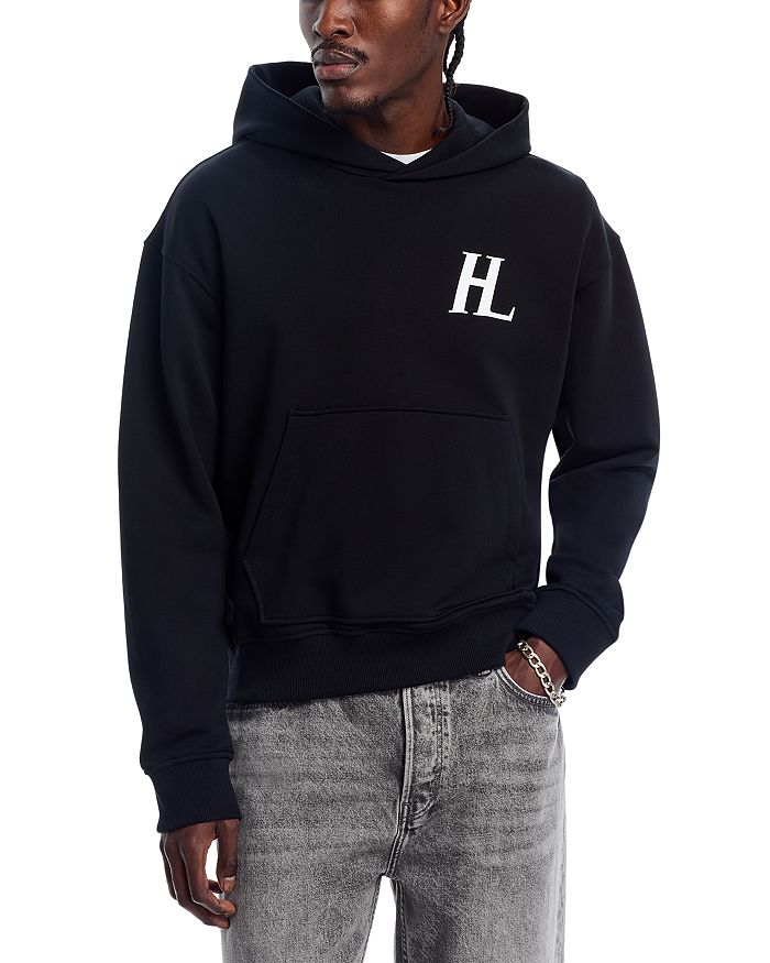 

Капсульный худи с логотипом Helmut Lang, черный