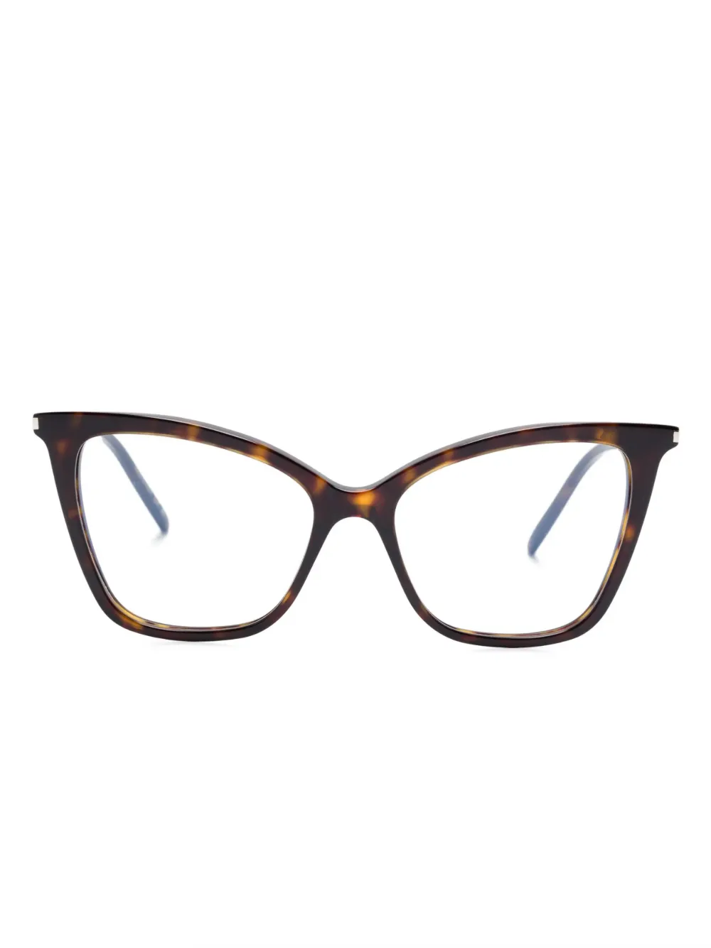 

Очки в оправе "кошачий глаз" Saint Laurent Eyewear, коричневый