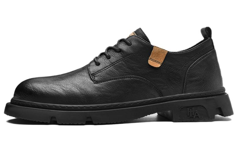 

Мужские повседневные кроссовки низкие черные/хаки HLA