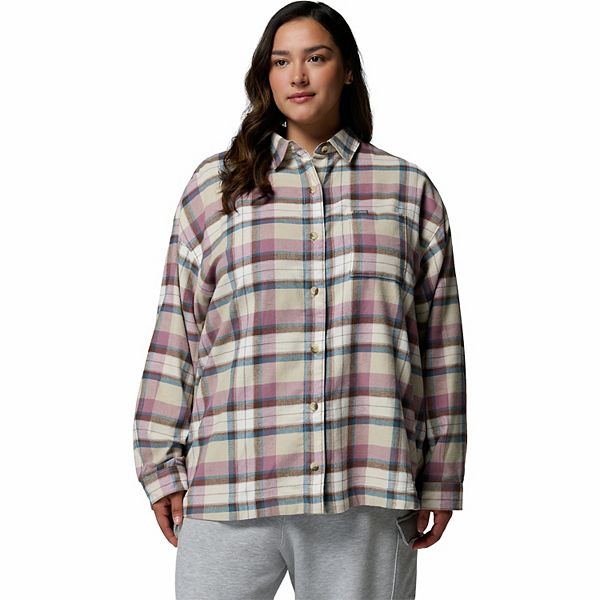 

Фланелевая рубашка Plus size Blue Point Creek Columbia, Fossil