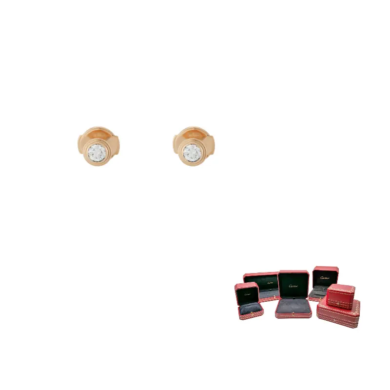 

Cartier 18K розовое золото серьги D'Amour с бриллиантами