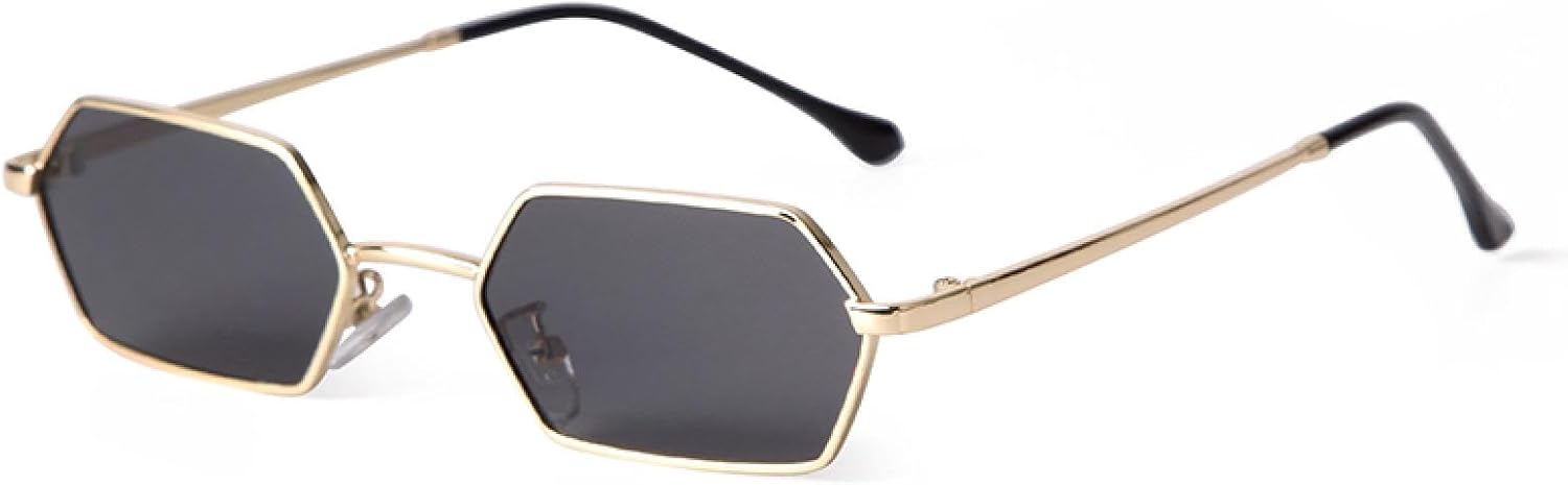 

Солнцезащитные очки с защитой от УФ-излучения UV400 | Металлическая желтая маленькая оправа | Для женщин и мужчин, для занятий спортом на открытом воздухе и вождения DSVIGF, 04