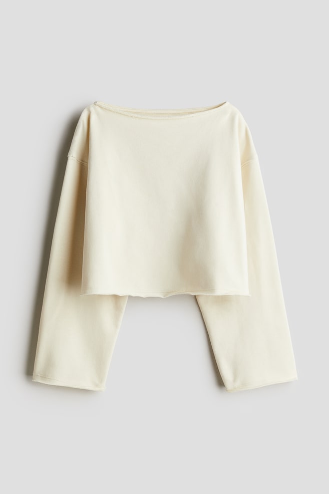 

Толстовка с вырезом-лодочкой H&M, бежевый