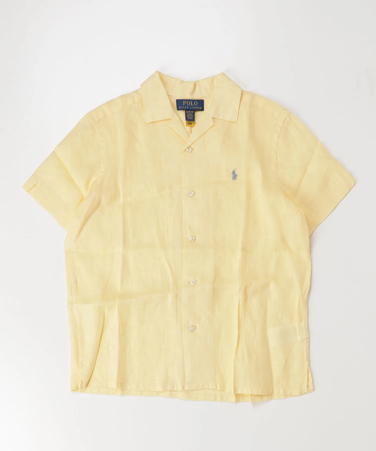 Детская рубашка POLO RALPH LAUREN CHILDRENSWEAR из льна — фото 3