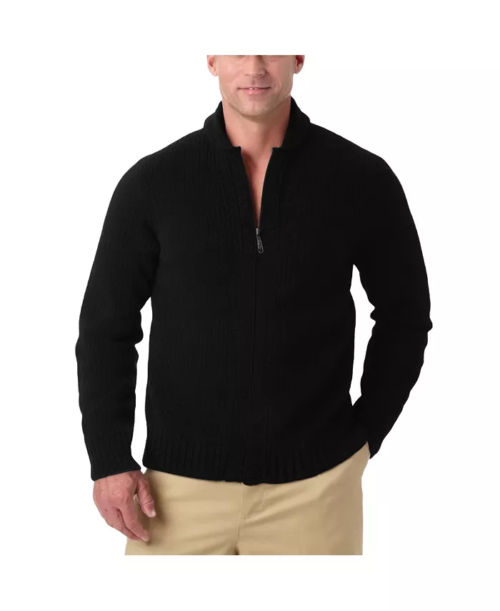 

Кардиган с молнией Big & Tall Shaker Knit KingSize, черный