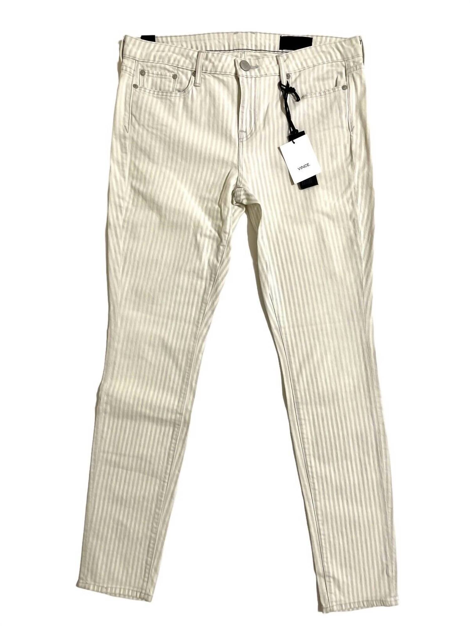 

Женские джинсы Riley Skinny белого цвета Vince