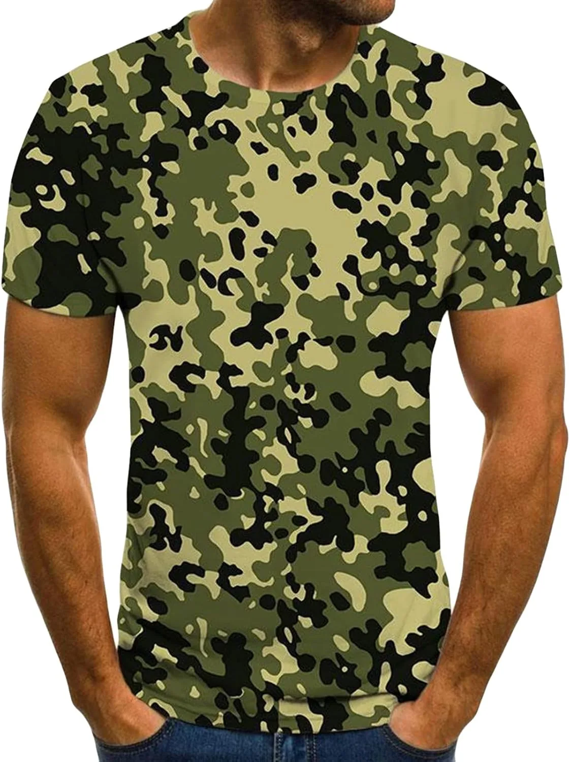 

Мужская футболка Camo Printed Athletic с коротким рукавом Maiyifu-GJ