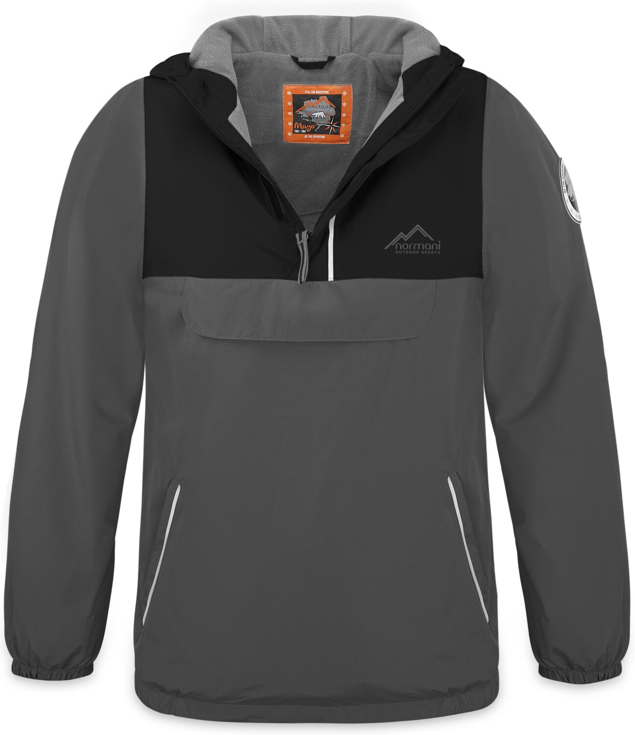 Функциональная куртка Normani Outdoor Sports Kinder Windbreaker Mayo, антрацит — фото 3