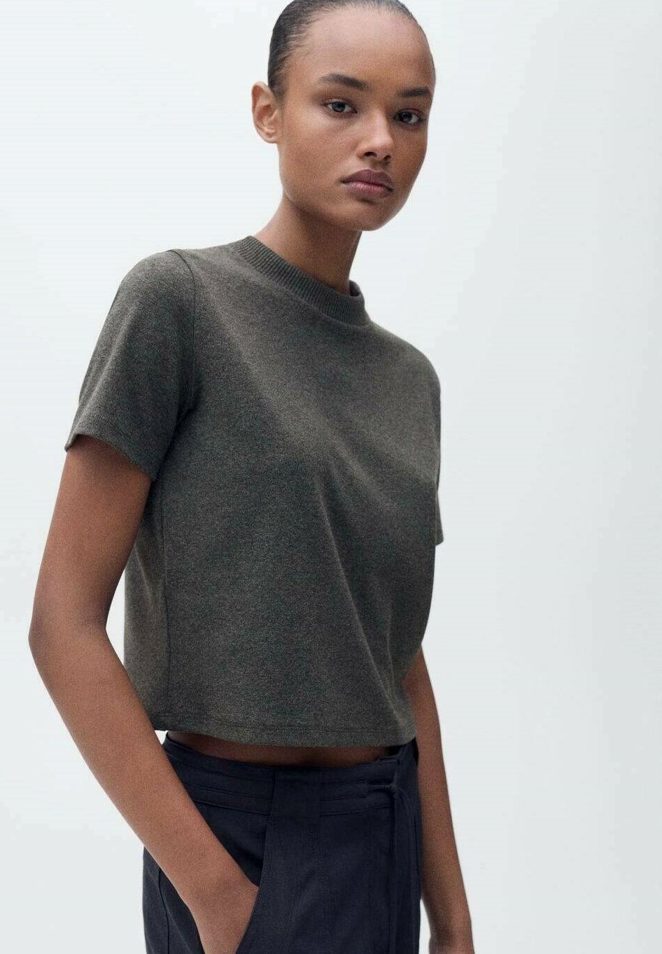 

Базовая футболка WYATT2 Mango, цвет Dark Heather Grey