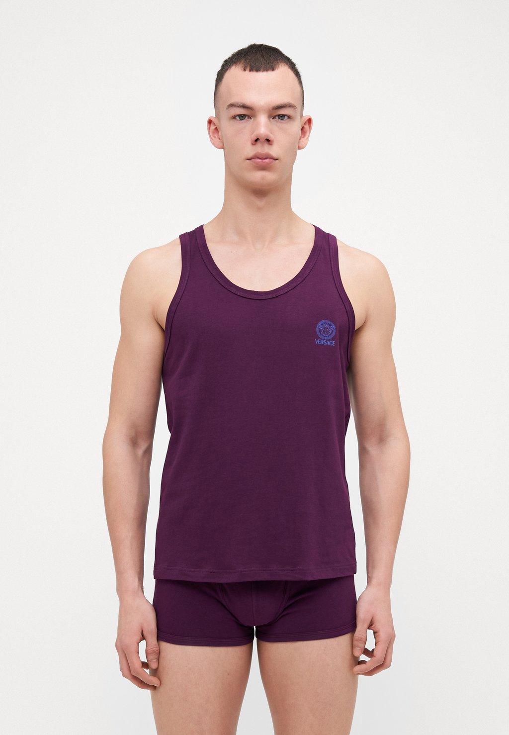 

Майка TANK TOPEKA NEW LOGO Versace, винно-красный