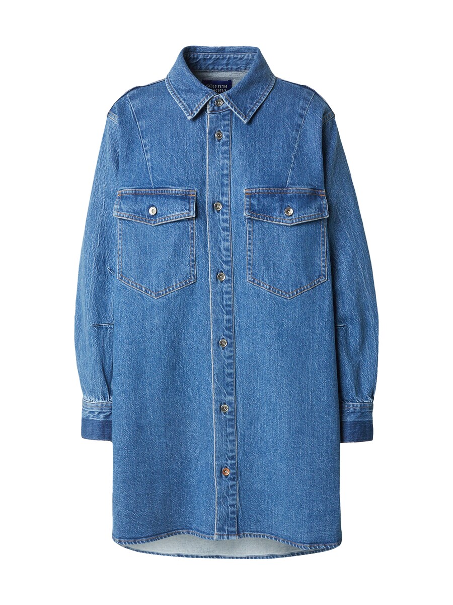 

Платье-рубашка SCOTCH & SODA, синий деним