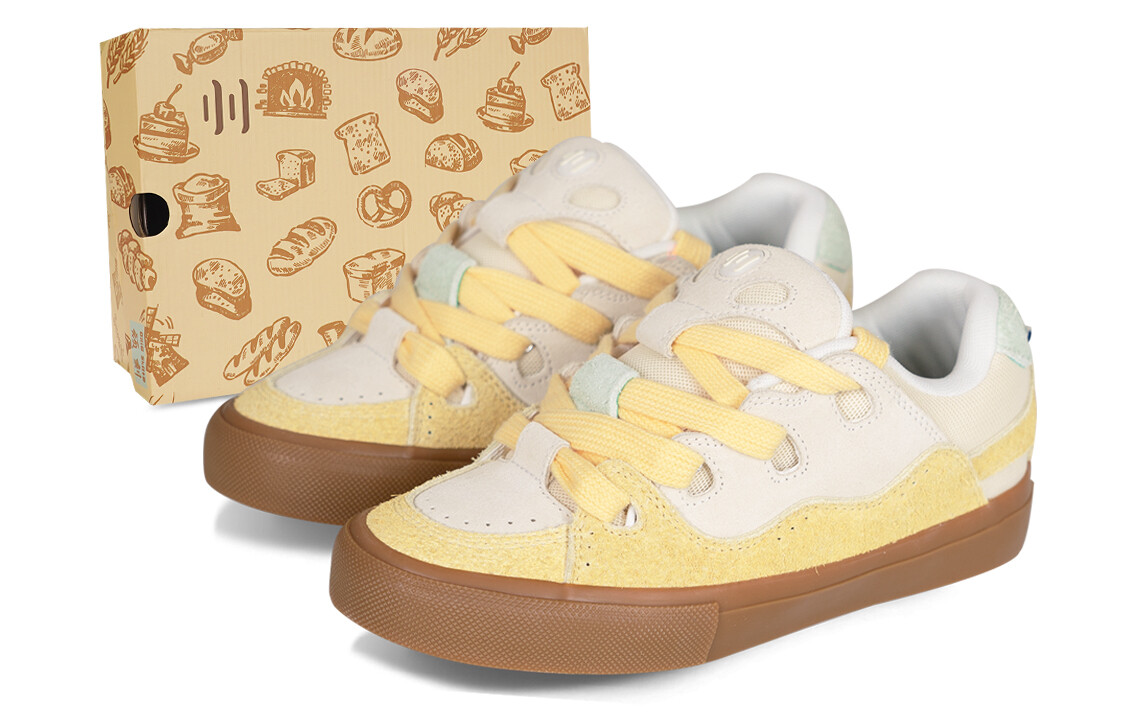 

Кроссовки ollieskate BAKE18 Lifestyle Shoes Unisex Low-top Yellow, цвет Fragrant coconut milk tea color matching